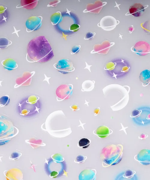 ΔΙΑΚΟΣΜΗΤΙΚΑ ΑΥΤΟΚΟΛΛΗΤΑ ΝΥΧΙΩΝ PLANETS- Mixcoco