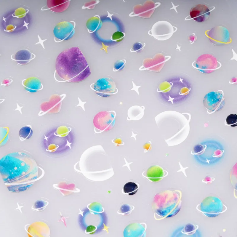 ΔΙΑΚΟΣΜΗΤΙΚΑ ΑΥΤΟΚΟΛΛΗΤΑ ΝΥΧΙΩΝ PLANETS- Mixcoco