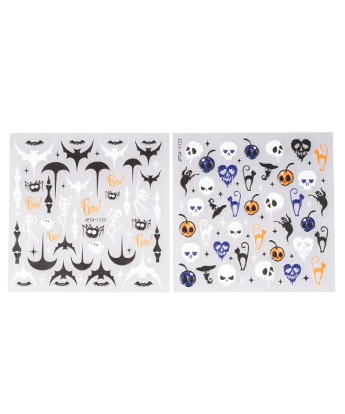 ΔΙΑΚΟΣΜΗΤΙΚΑ ΑΥΤΟΚΟΛΛΗΤΑ ΝΥΧΙΩΝ SKULLS- Mixcoco