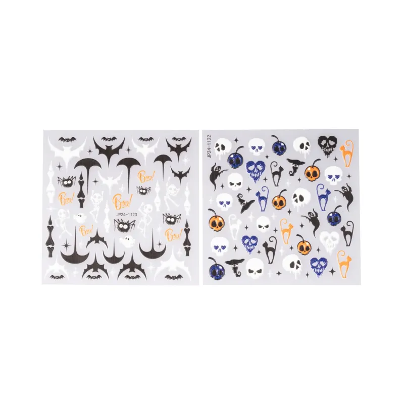 ΔΙΑΚΟΣΜΗΤΙΚΑ ΑΥΤΟΚΟΛΛΗΤΑ ΝΥΧΙΩΝ SKULLS- Mixcoco