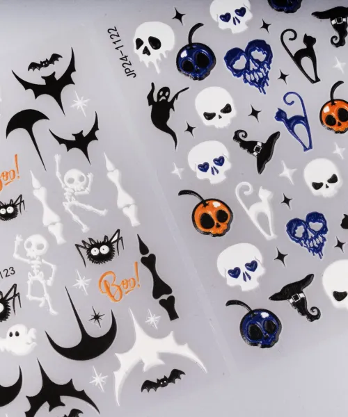 ΔΙΑΚΟΣΜΗΤΙΚΑ ΑΥΤΟΚΟΛΛΗΤΑ ΝΥΧΙΩΝ SKULLS- Mixcoco