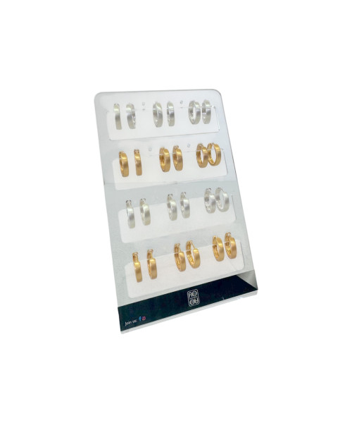 Σκουλαρίκι Κρίκος ματ 17mm