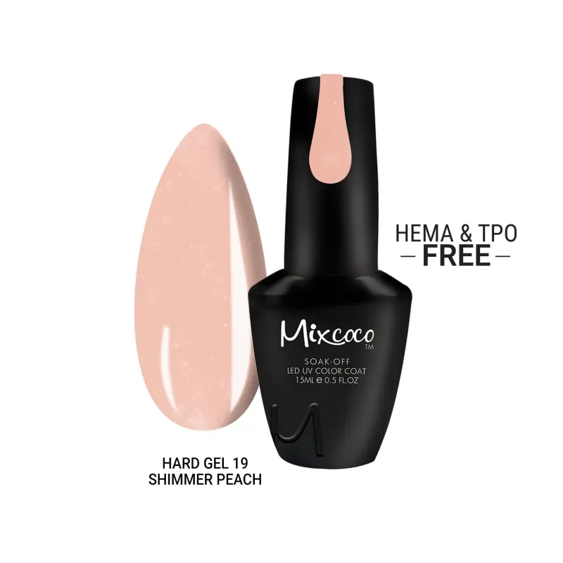 HARD GEL 19 SHIMMER PEACH - SKU 180019
