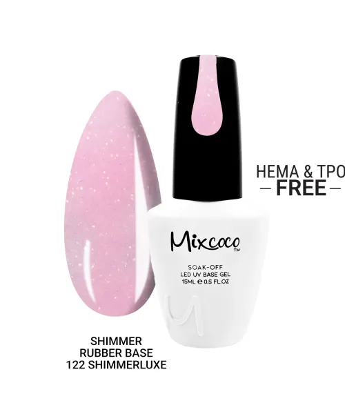 SHIMMER RUBBER BASE 122 SHIMMERLUXE 15ML - SKU 100196-122