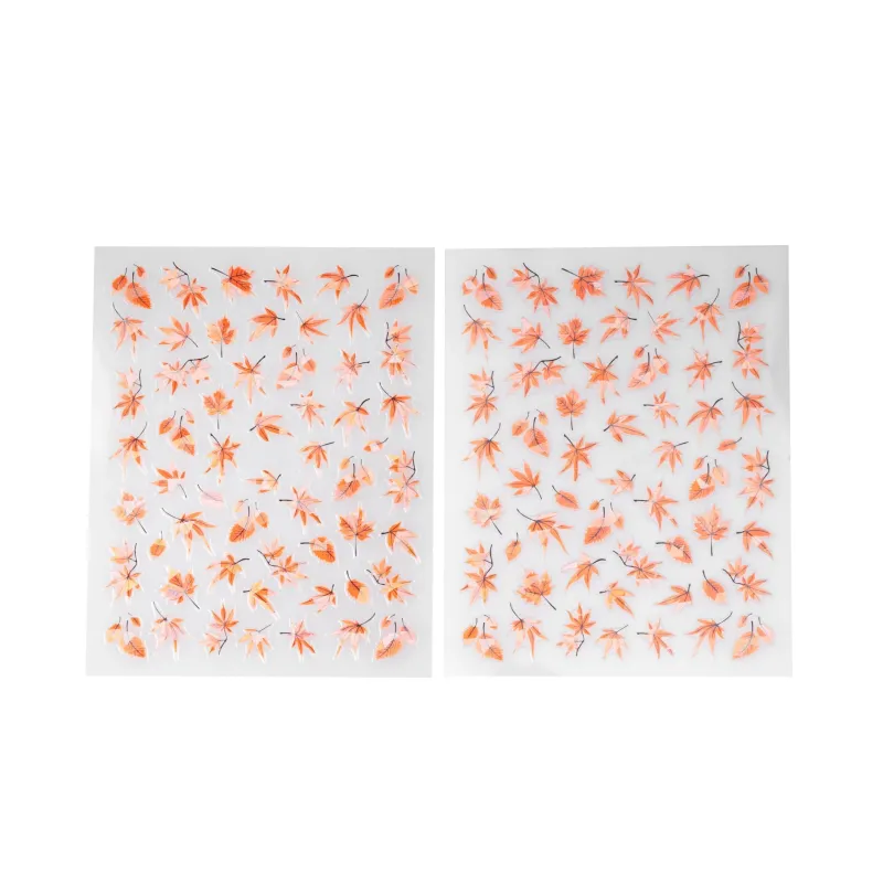 ΔΙΑΚΟΣΜΗΤΙΚΑ ΑΥΤΟΚΟΛΛΗΤΑ ΝΥΧΙΩΝ AUTUMN LEAVES- Mixcoco