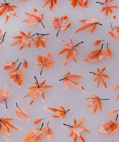 ΔΙΑΚΟΣΜΗΤΙΚΑ ΑΥΤΟΚΟΛΛΗΤΑ ΝΥΧΙΩΝ AUTUMN LEAVES- Mixcoco