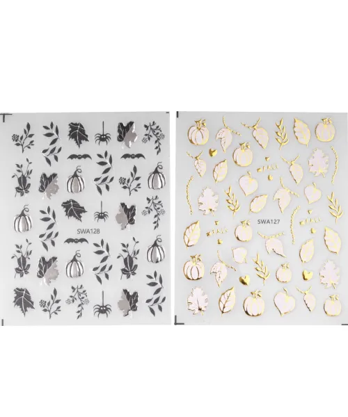 ΔΙΑΚΟΣΜΗΤΙΚΑ ΑΥΤΟΚΟΛΛΗΤΑ ΝΥΧΙΩΝ METAL FALL- Mixcoco