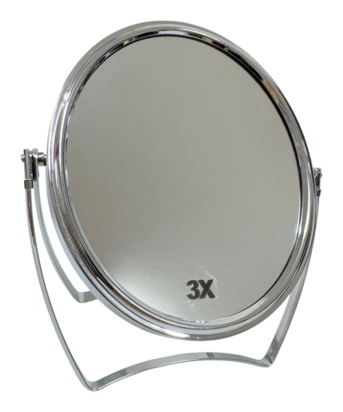 Επιτραπέζιος Καθρέπτης μεταλλικός διπλής όψεως