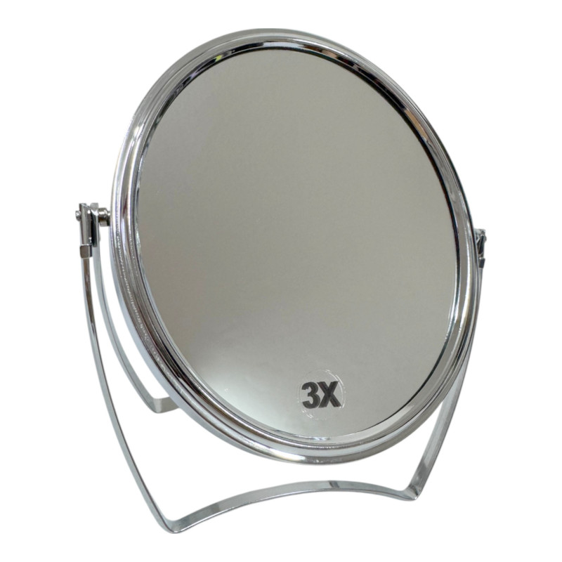 Επιτραπέζιος Καθρέπτης μεταλλικός διπλής όψεως