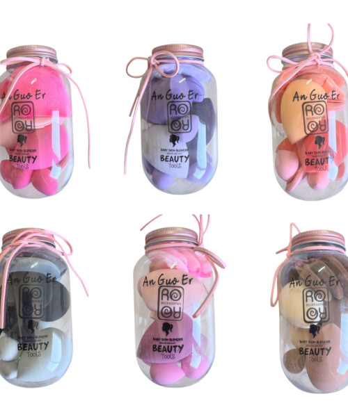 Σφουγγαράκια μακιγιαζ blending σετ 14τμχ σε βαζο