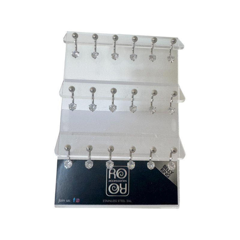 Σκουλαρίκι αφαλού stanless steel