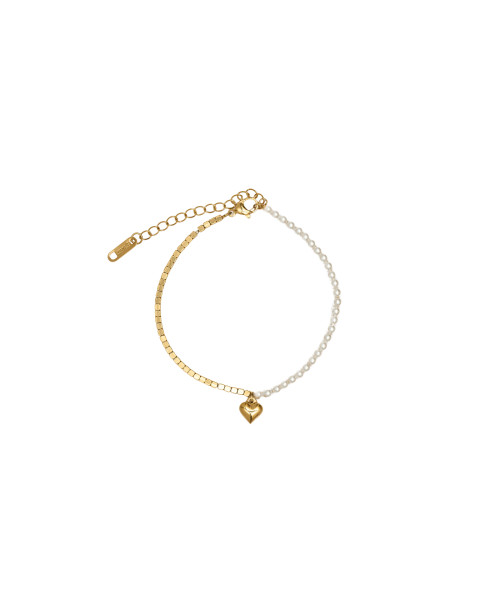 Γυναικείο βραχιόλι με κρεμαστή καρδούλα