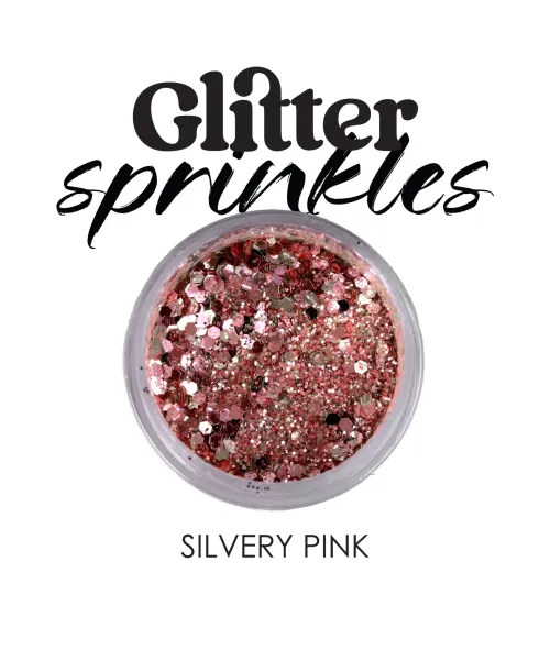 GLITTER SPRINKLES SILVERY PINK - SKU 250985-01