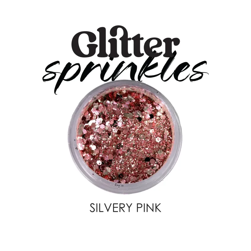 GLITTER SPRINKLES SILVERY PINK - SKU 250985-01