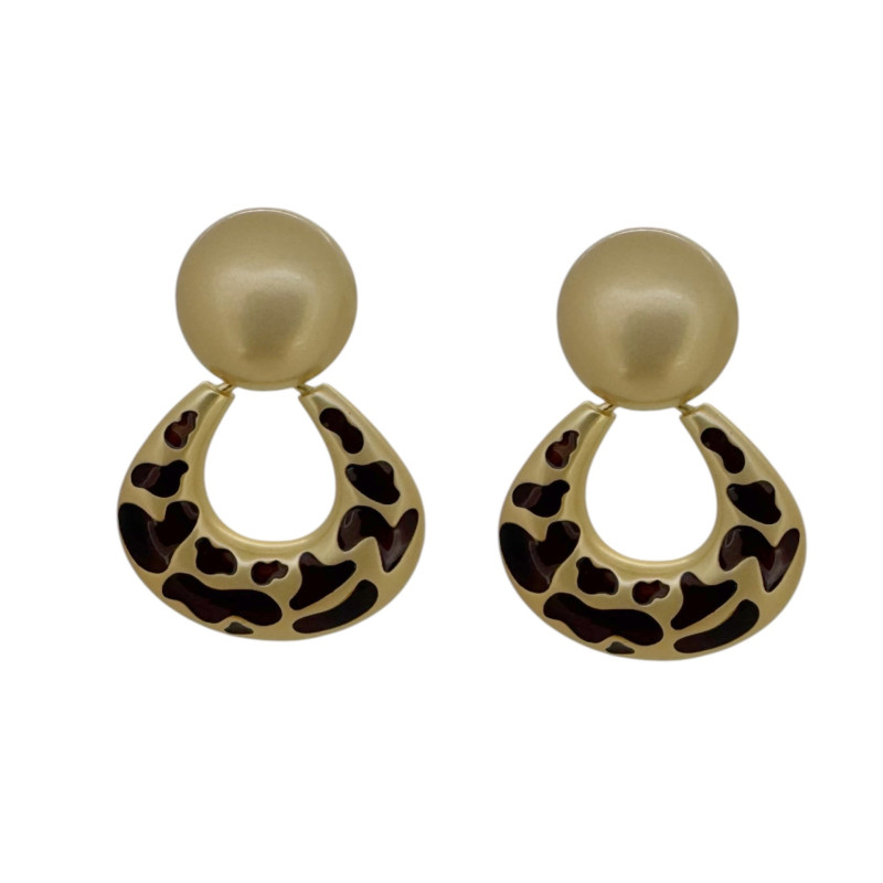Σκουλαρίκια αυτιών animal print 37-39mm