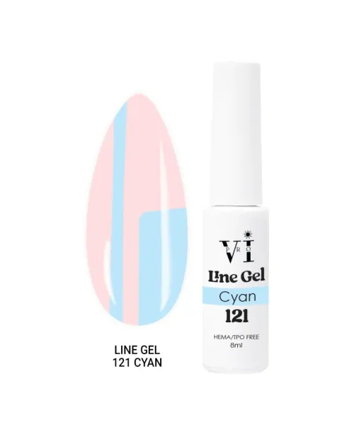 LINE GEL 121 CYAN- Mixcoco