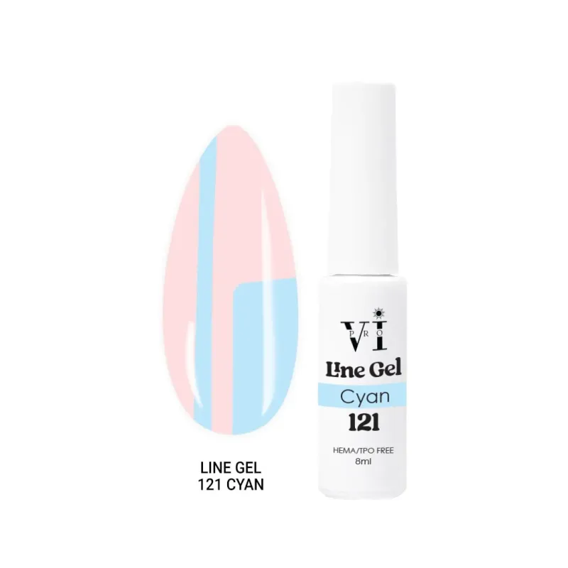 LINE GEL 121 CYAN- Mixcoco