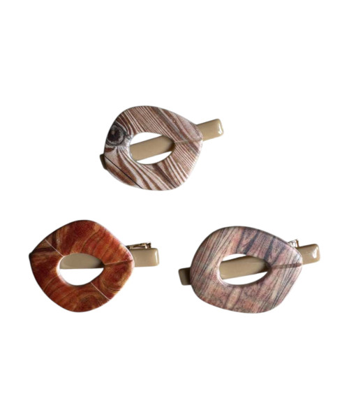 Κλιπ μαλλιών με ξύλο