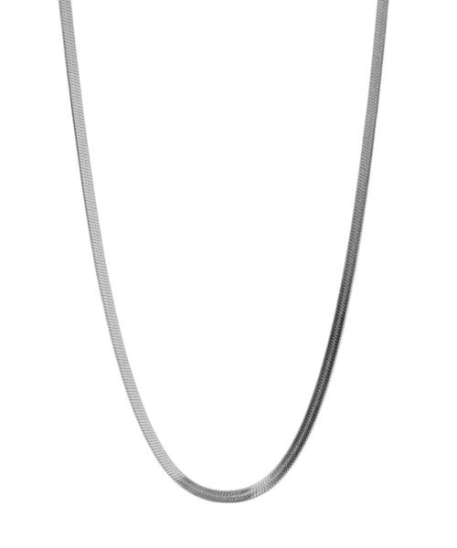 Γυναικείο κολιέ ασημί αλυσίδα snake 2mm