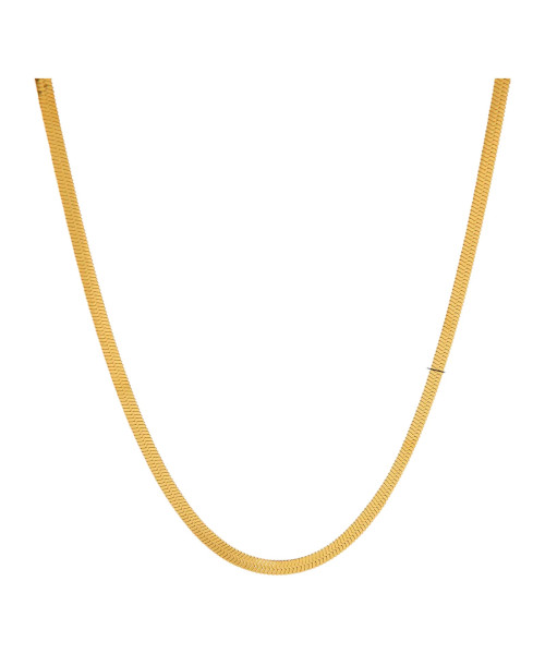 Γυναικείο κολιέ χρυσή αλυσίδα snake 4mm