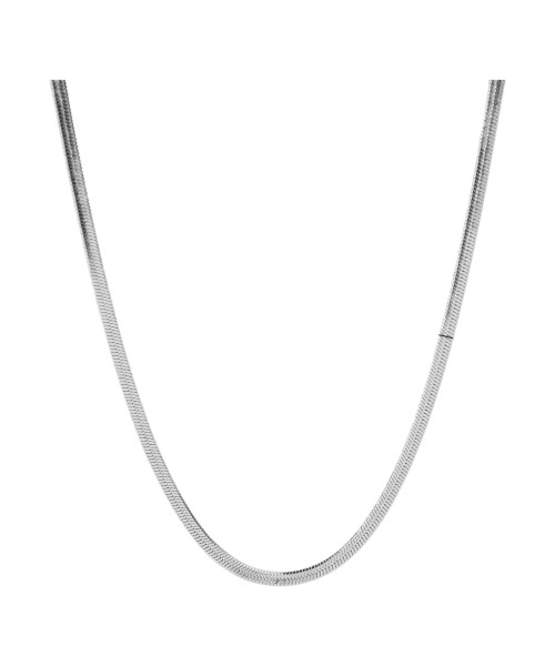 Γυναικείο κολιέ ασημί αλυσίδα snake 4mm