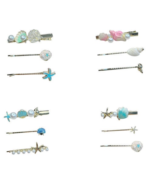 Κλιπς μαλλιων μεταλλικό σετ 3τμχ