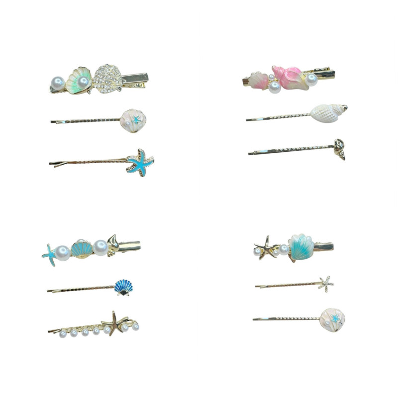 Κλιπς μαλλιων μεταλλικό σετ 3τμχ