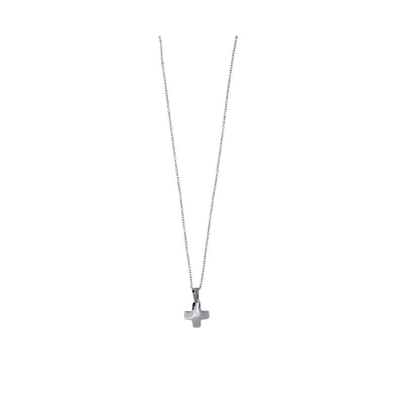 Γυναικείο κολιέ αλυσίδα σταυρός 18 mm Stainless steel