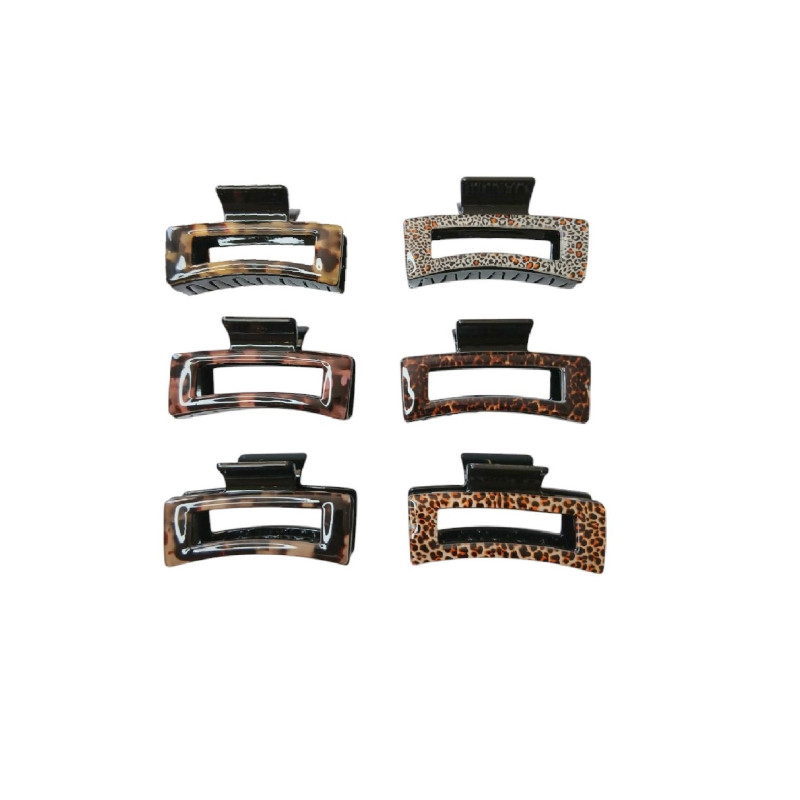 Κλάμερ μαλλιών amimal print 8.5cm