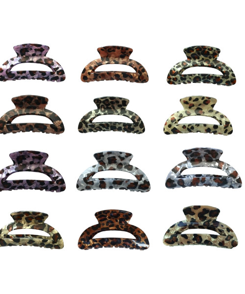 Κλάμερ μαλλιών  animal print 8cm