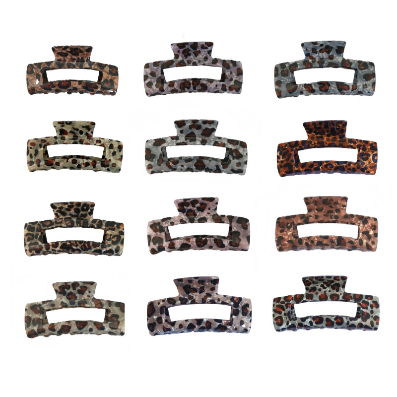Κλάμερ μαλλιών animal print 10cm