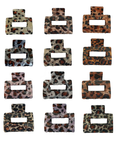 Κλάμερ μαλλιών animal print 5cm