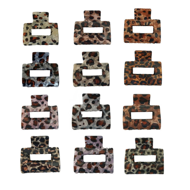 Κλάμερ μαλλιών animal print 5cm