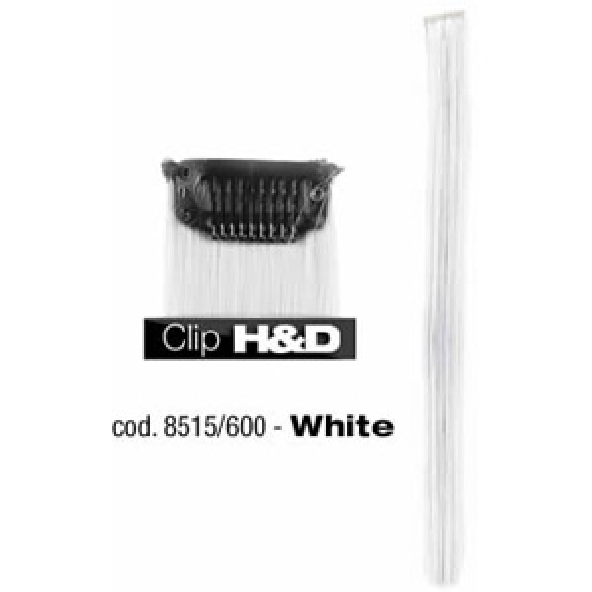 8515/600 H&D HAIR CLIP WHITE