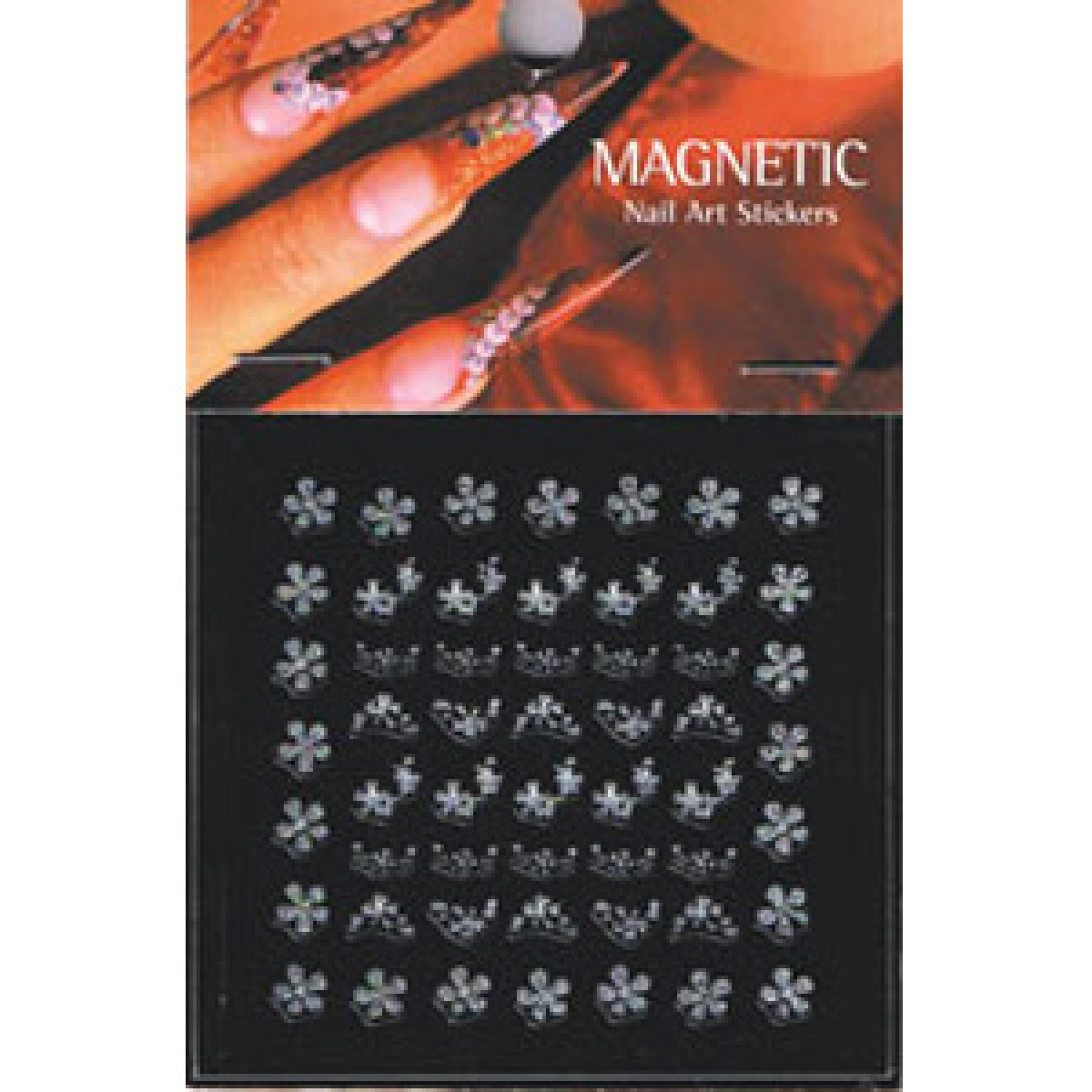 117419 NAIL ART STICKER SILVER No2