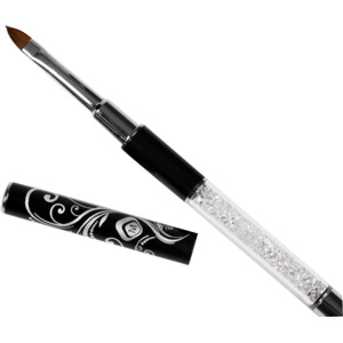 RHINESTONE ACRYLIC BRUSH OVAL