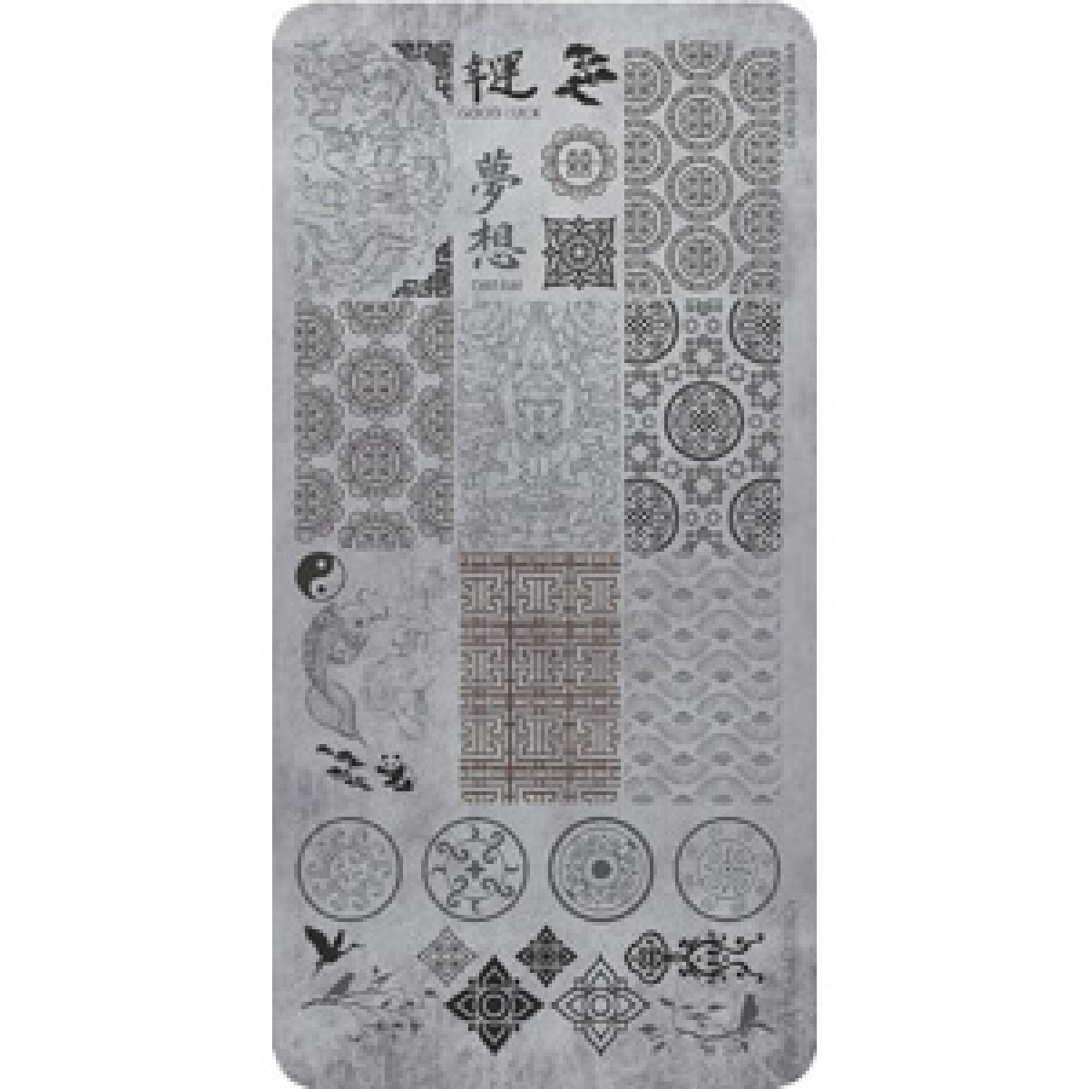 118611 STAMPING PLATE ASIAN STYLE No08