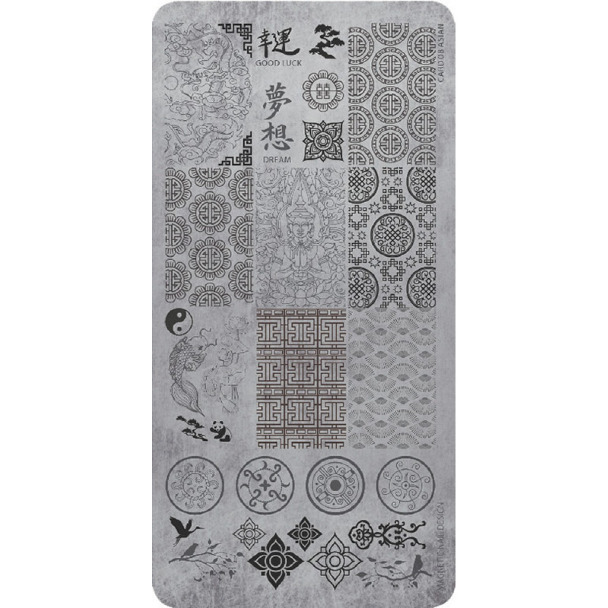 118611 STAMPING PLATE ASIAN STYLE No08