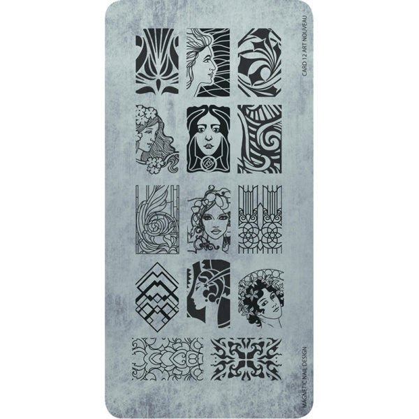 118615 STAMPING PLATE NOUVEAU No12