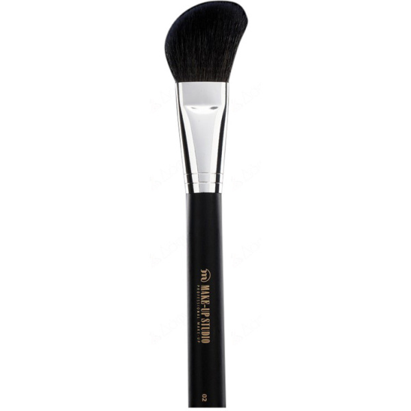 No.2 BLUSHER BRUSH ANGLE SHAPED / SQUIRREL & GOAT HAIR