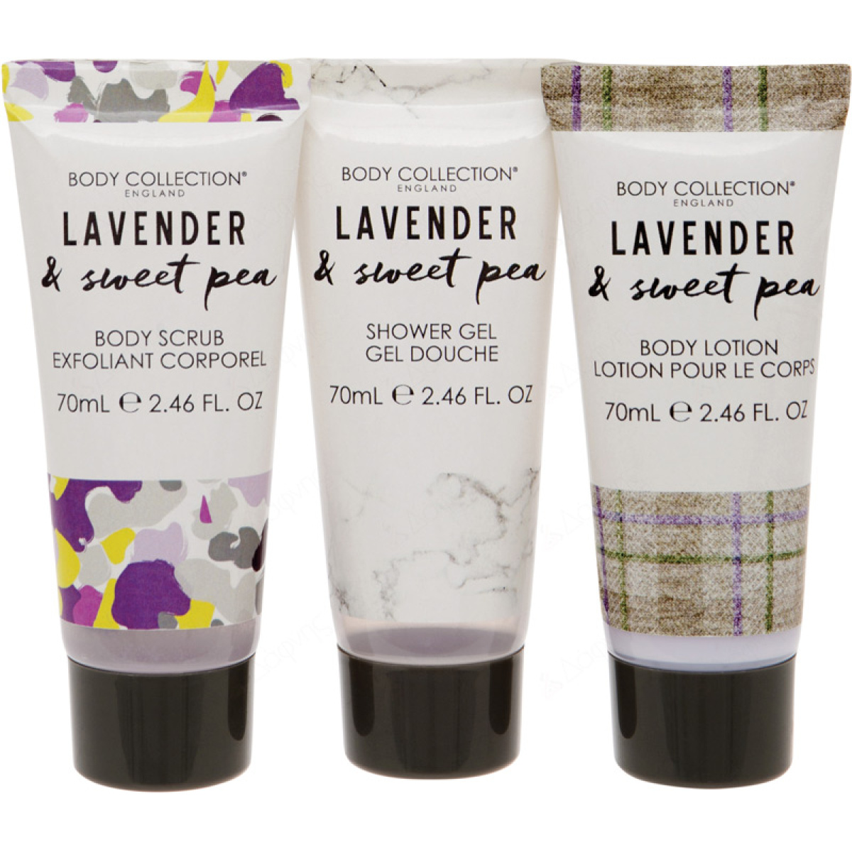 BODY COLLECTION LAVENDER & SWEET PEA CARE SET