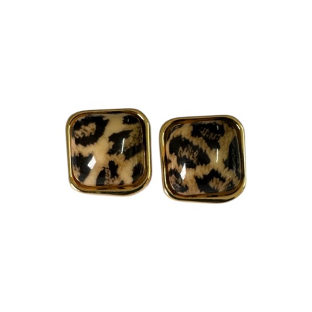 Σκουλαρίκια αυτιών animal print mix desing 25mm