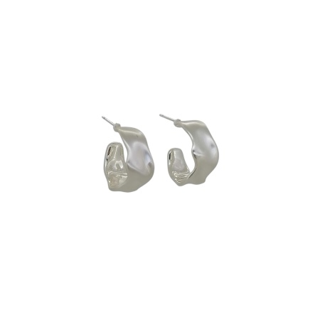 Σκουλαρίκια αυτιών κρίκοι ματ desing 17mm