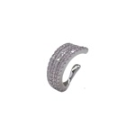 Fake σκουλαρίκι ear cuff 3πλη σειρά στρας