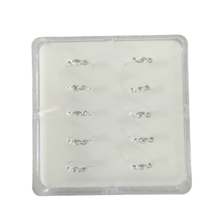 Σκουλαρίκι Κρίκος Μύτης silver 925 FAKE